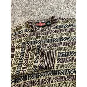 VTG Stone Haven Sweater Mens XL Fair Isle Nordic Cotton Blend Knit Grandpa